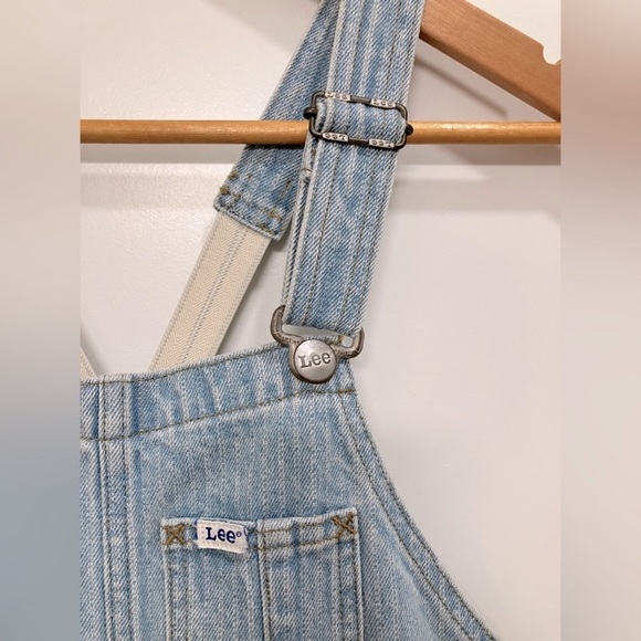 NWT Free People x Lee Factory Flare Overalls Vibrant Blue Denim Small Festival - Picture 5 of 15